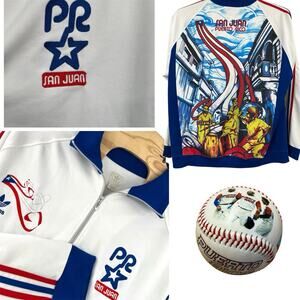 Adidas Rare 2006 SAN JUAN PUERTO RICO Track Sweatshirt Jacket 3XL With Baseball